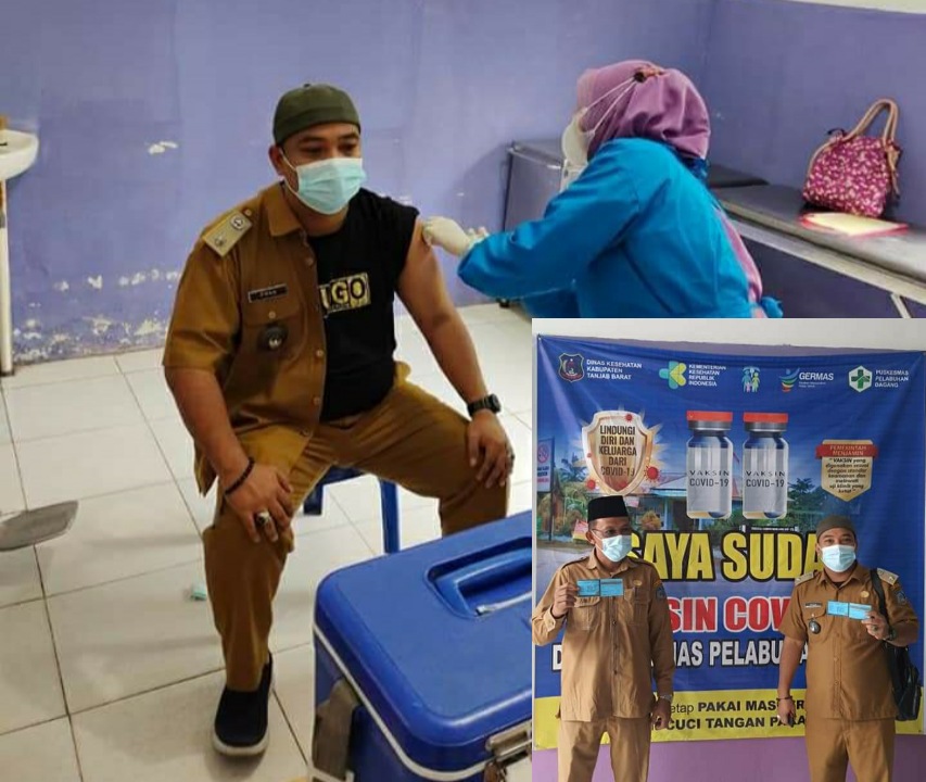 Kades Kuala Dasal, Pran Susanto Disuntik Vaksin Covid-19
