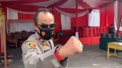 Uniknya Pos Pelayanan Lebaran Bernuansa Merah Putih Polsek Jaluko