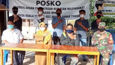 Posko PPKM Skala Mikro Berdiri di Desa Kuala Simbur