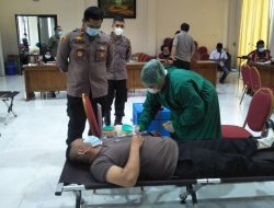 Polres Tanjab Barat Gelar Donor Darah dalam Rangka HUT Bhayangkara ke-75