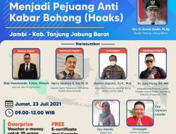 Webinar Menjadi Pejuang Anti Kabar Hoaks