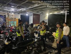 Wujudkan Malam yang Aman, Jajaran Polres Muaro Jambi Gencarkan Patroli Rutin