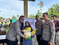 Warga Antusias Sambut Gerakan Pangan Murah Polres Muaro Jambi, 3 Ton Beras SPHP Ludes