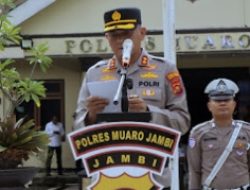 Kapolres Muaro Jambi Pimpin Apel Pasukan Operasi Patuh 2025