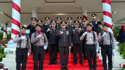 Kapolres Muaro Jambi AKBP Heri Supriawan Jadi Inspektur Upacara Penurunan Bendera HUT RI ke-80