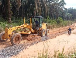 Perbaikan Jalan di Sungai Gelam, Saat Alat Berat Dinas PUPR Muaro Jambi Menjawab Keluhan Warga