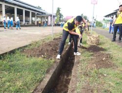 Kapolres Tanjab Timur Turun ke Pasar Kamis, Perkuat Sinergi Lintas Sektoral Lewat Gotong Royong