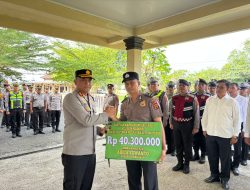 Wujud Solidaritas, Kapolres Muaro Jambi Ringankan Beban Anggota Korban Kebakaran