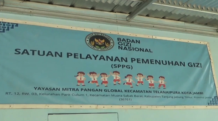 Salah satu dari 4 SPPG di Kabupaten Tanjung Jabung Timur yang Stop Beroperasi. (Foto:ist)