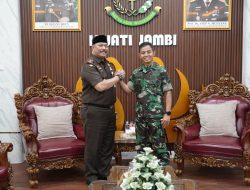 Kajati Jambi Terima Silahturahmi Danrem 04 Gapu, Perkuat Sinergi Penegakan Hukum dan Stabilitas Daerah