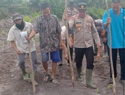 Polsek Sungai Gelam dan Warga Sido Mukti Tanam Jagung di Lahan 2 Hektar, Dukung Ketahanan Pangan Nasional