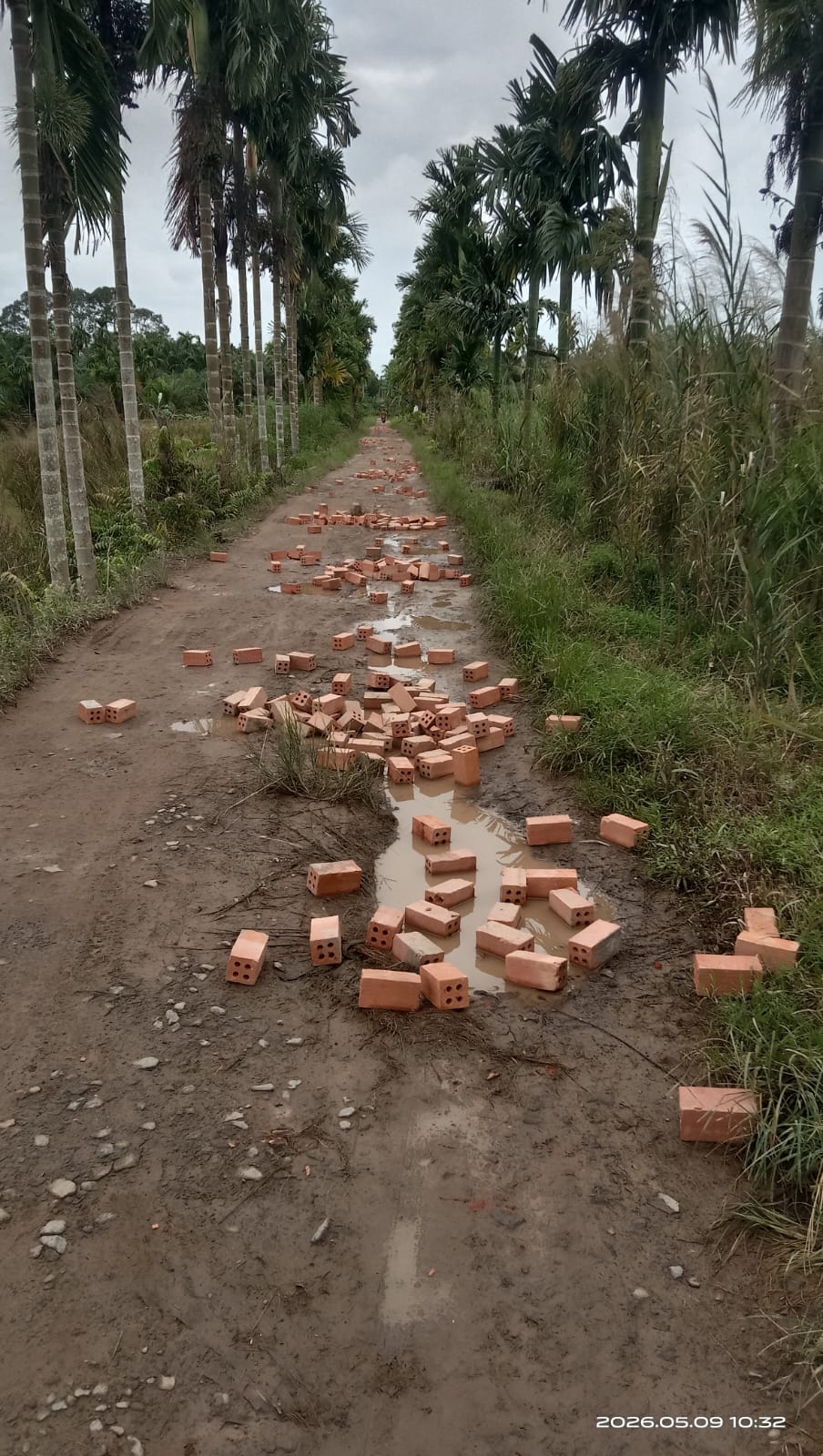 Foto Jalan Rusak yang Disebut Hoax.