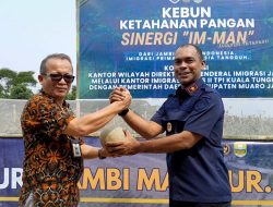 Dukung Ketahanan Pangan, Kebun Sinergi Imigrasi Jambi Panen 6 Ton Melon di Muaro Jambi