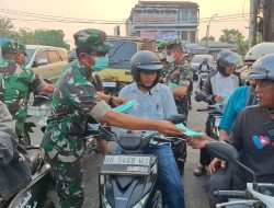 Antisipasi Kabut Asap Karhutla, Korem 042/Gapu Bagikan Ribuan Masker Gratis