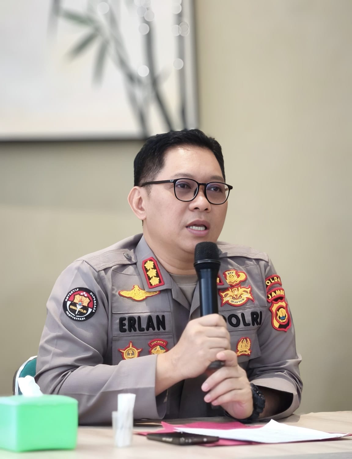 Kabid Humas Polda Jambi, Kombes Pol. Erlan Manaji.